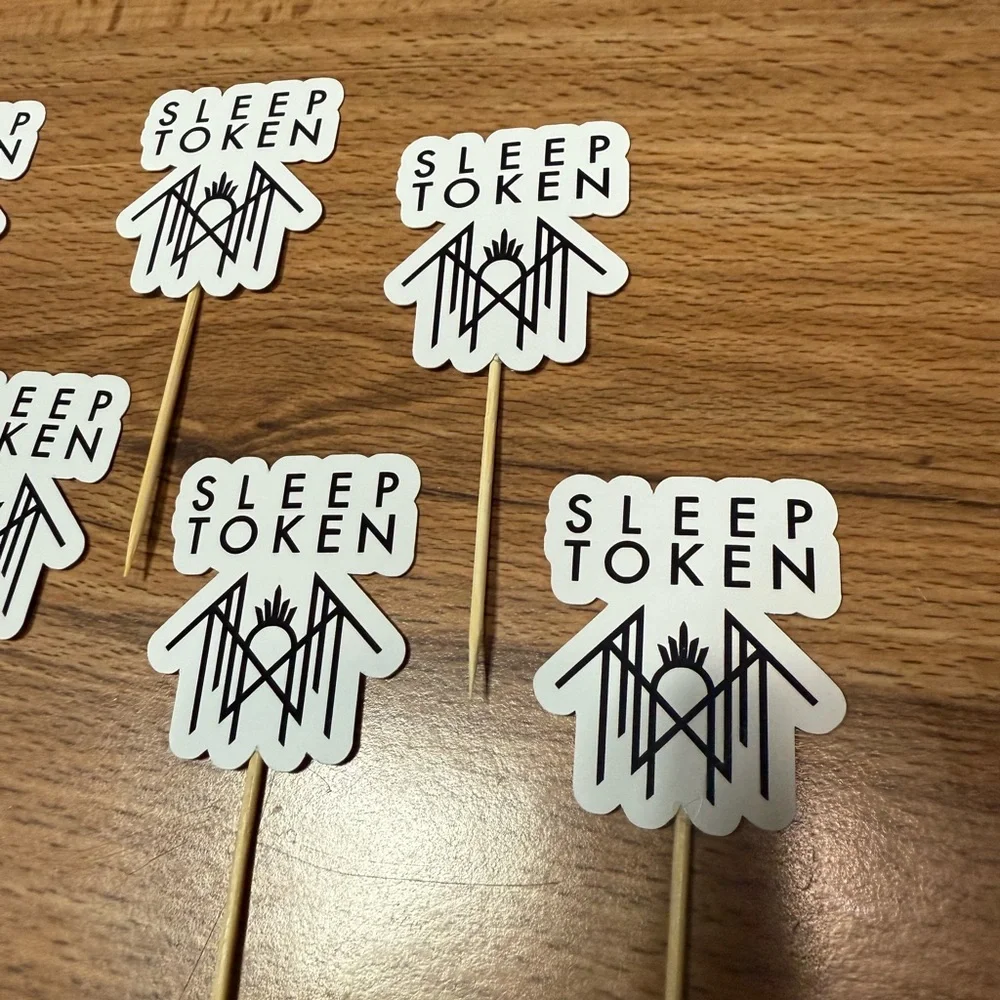 Sleep token party Cupcake Toppers